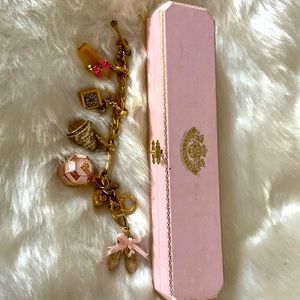 Juicy couture charm bracelet with 6 charms